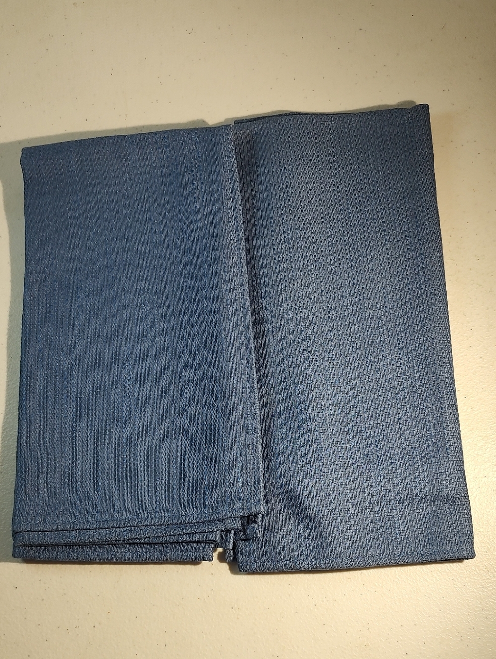 2 Longaberger Napkins in Solid Cornflower Blue Fabric